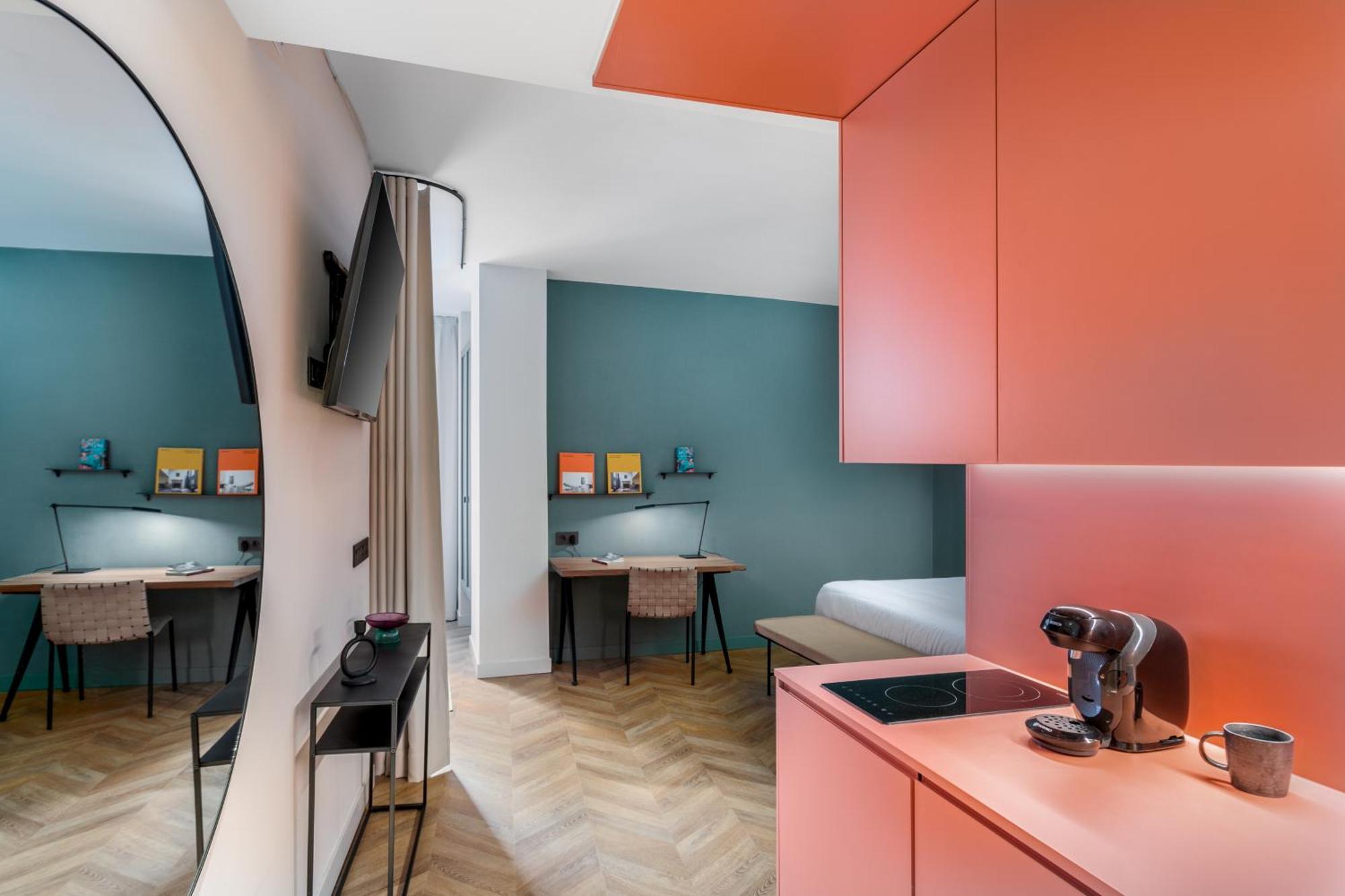 อพาร์ตโฮเทล ตริบูนัล Aparthotel มาดริด ภายนอก รูปภาพ